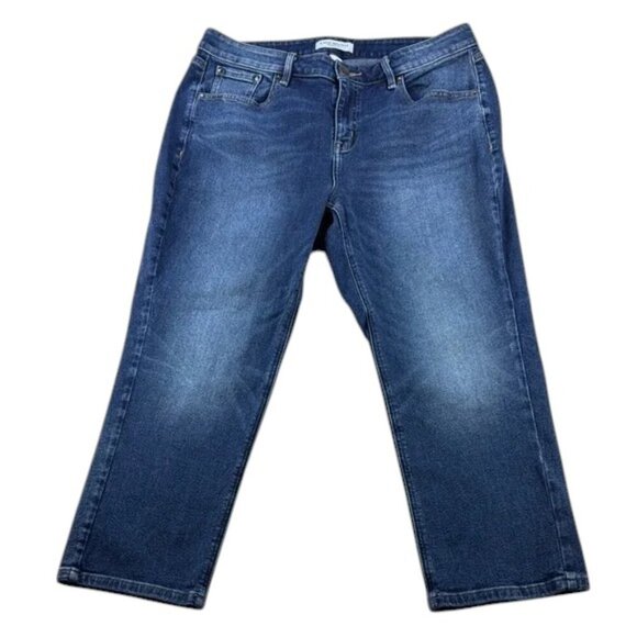 Lane Bryant Jeans Crop High Rise Essential Stretch Straight Women's Size 16 - Picture 1 of 8
